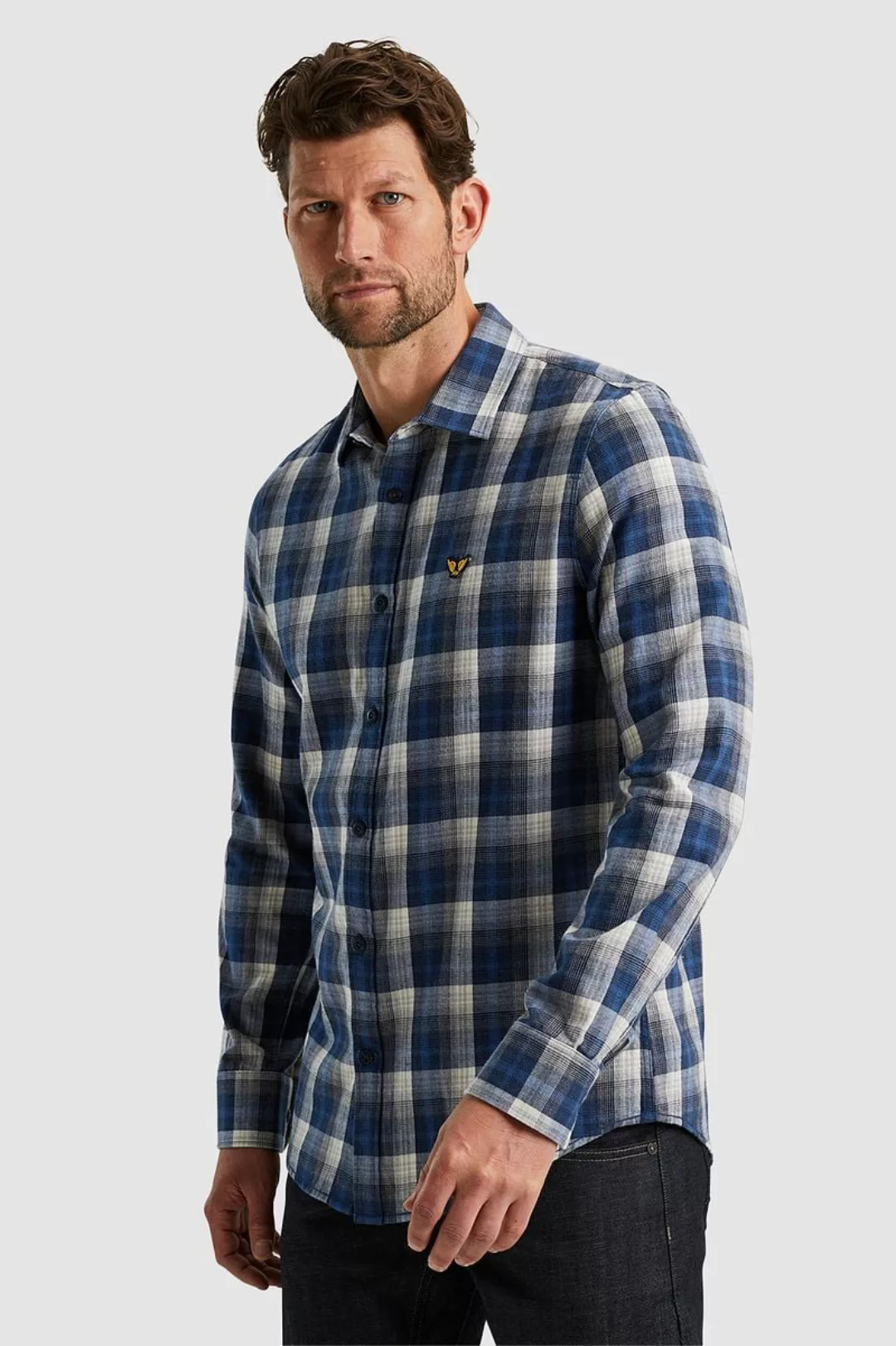 PME LEGEND Karohemd "Long Sleeve Shirt Twill Yarndyed Check", mit Karomuste günstig online kaufen