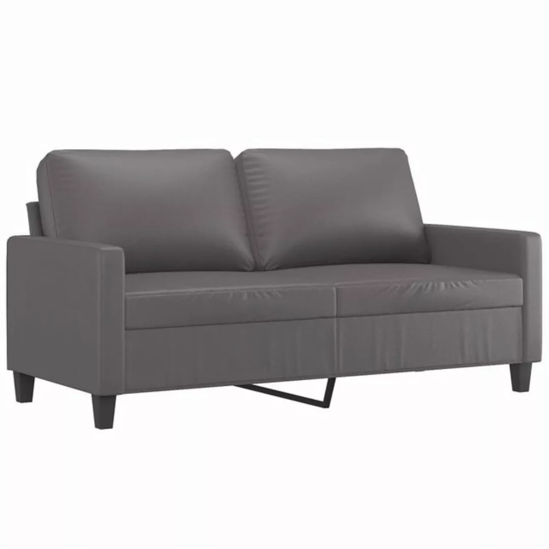 vidaXL Sofa 2-Sitzer-Sofa Grau 140 cm Kunstleder günstig online kaufen