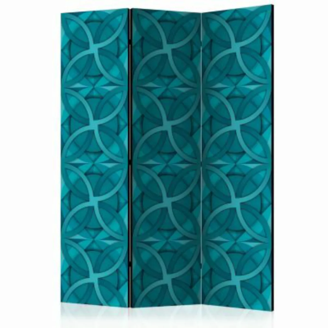 artgeist Paravent Geometric Turquoise [Room Dividers] türkis Gr. 135 x 172 günstig online kaufen
