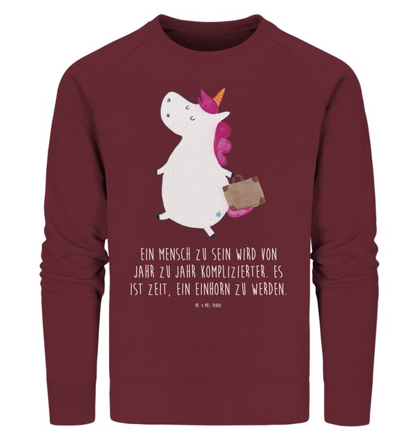 Mr. & Mrs. Panda Longpullover Größe XXL Einhorn Koffer - Burgundy - Geschen günstig online kaufen