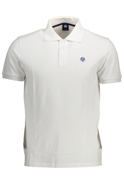 North Sails Poloshirt Herren Kurzarm-Polohemd aus Naturfasern in Weiß günstig online kaufen