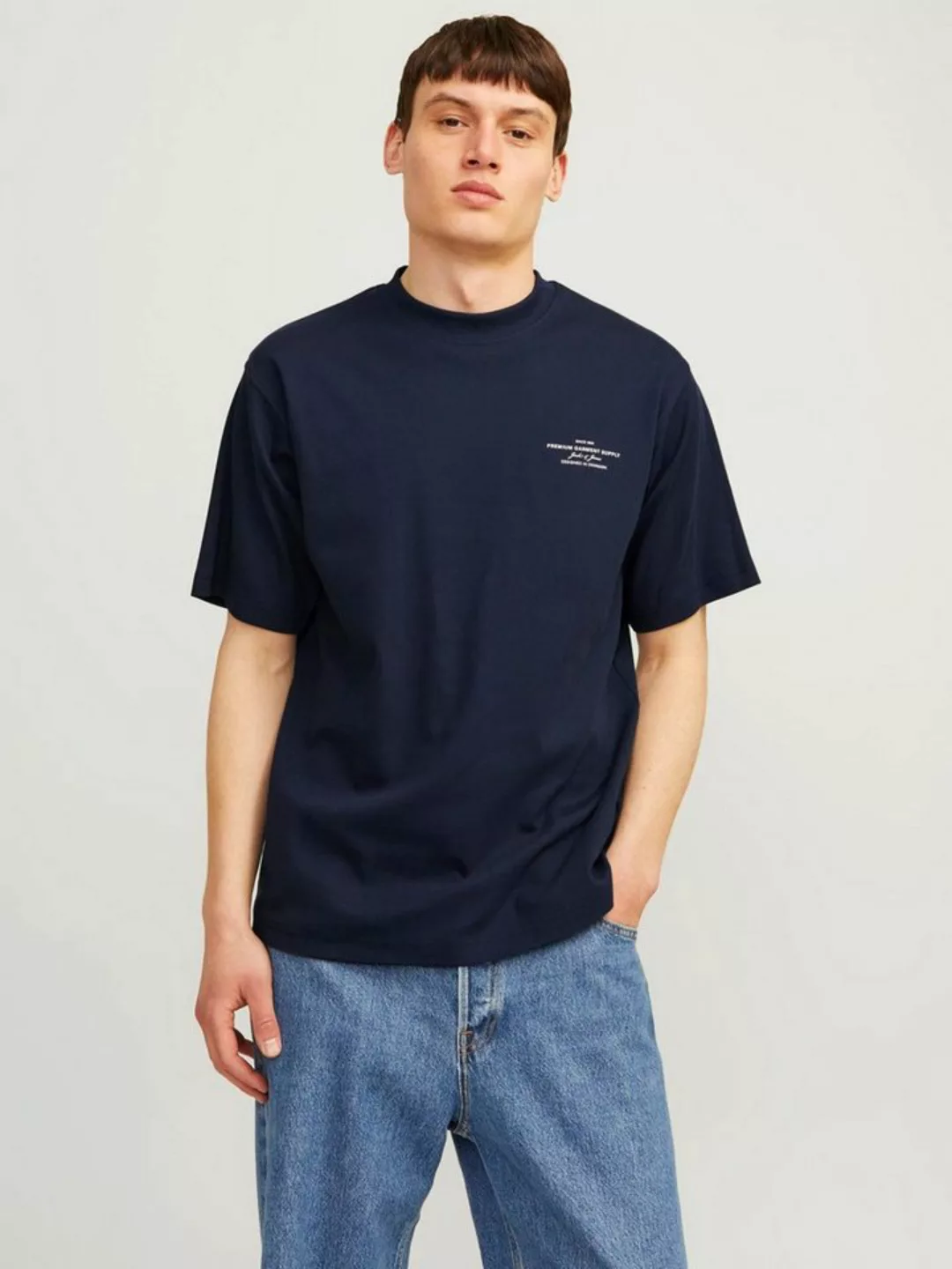 Jack & Jones Rundhalsshirt JPRBLACHAD BRANDING SS CREW NECK TEE SN günstig online kaufen