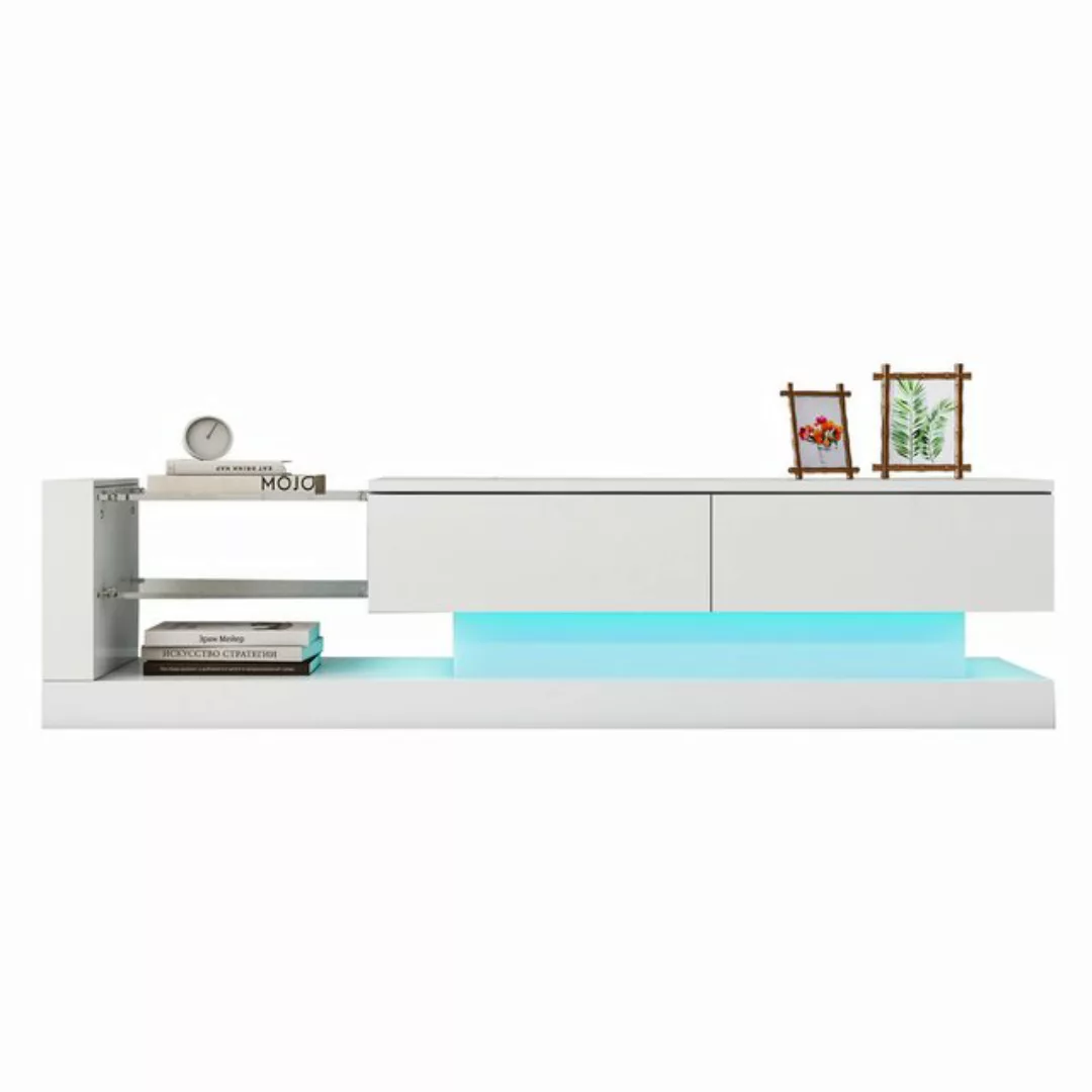 BlingBin TV-Schrank weißer Hochglanz-TV-Schrank Lowboard (1-St., 1,4 Meter günstig online kaufen