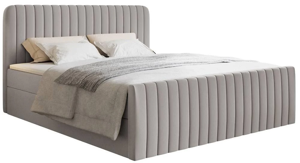 NADUVI Collection | Boxspringbett Adrien Chenille mit Stauraum 140x200 günstig online kaufen