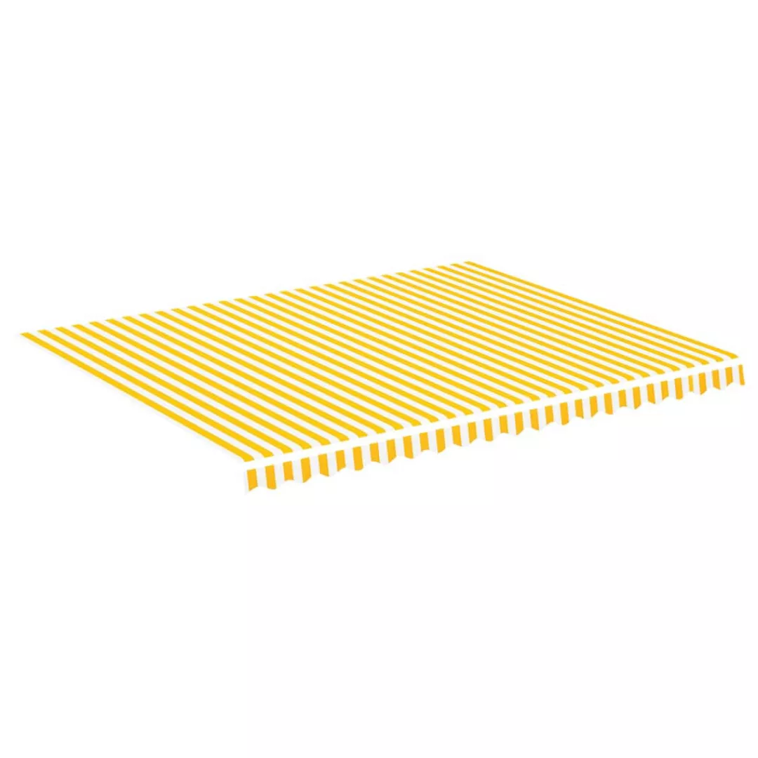 Markisenbespannung Gelb Und Weiß 4,5x3,5 M günstig online kaufen