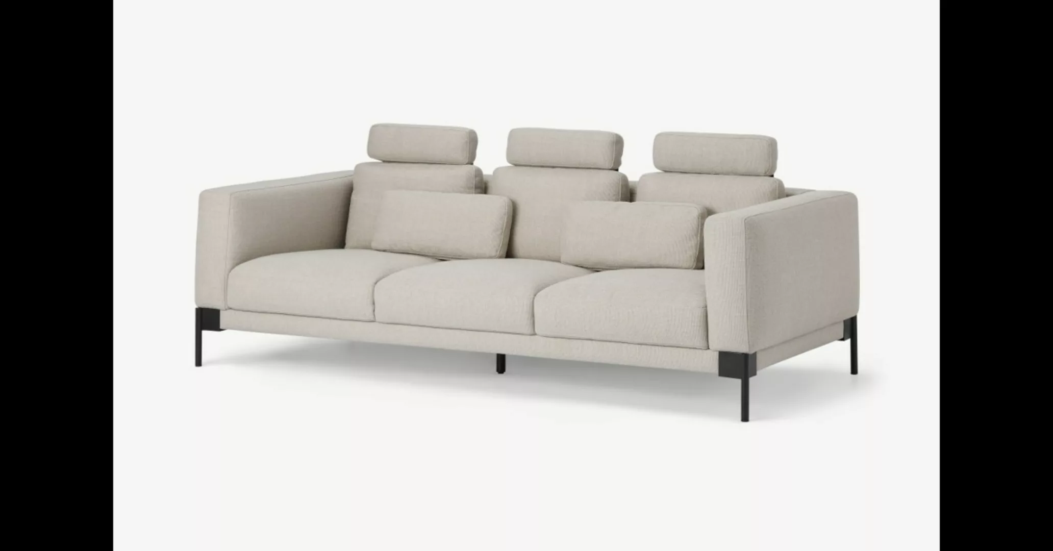 Daxton 3-Sitzer Sofa, Haferbeige - MADE.com günstig online kaufen