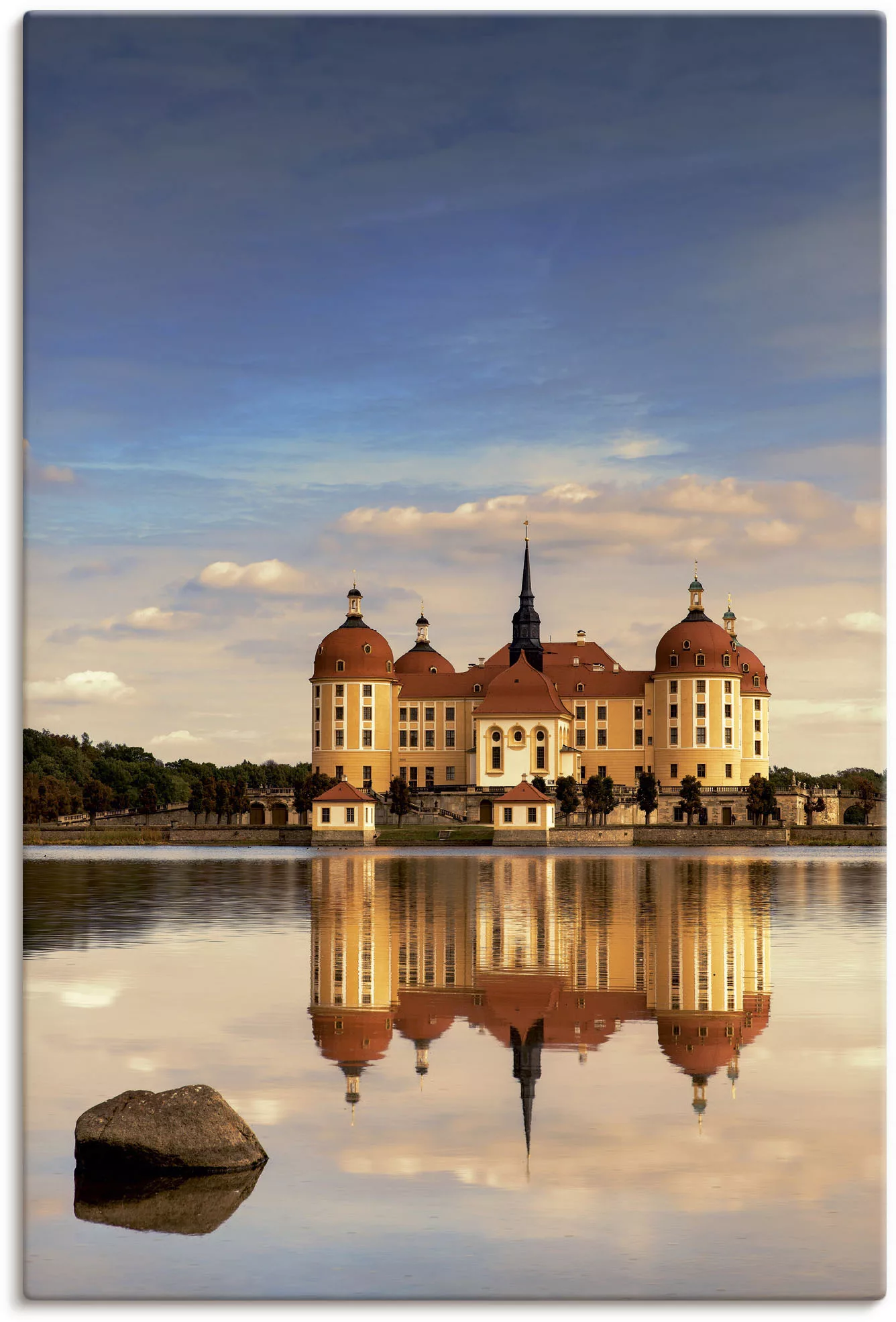 Artland Leinwandbild »Schloss Moritzburg«, Gebäude, (1 St.), auf Keilrahmen günstig online kaufen