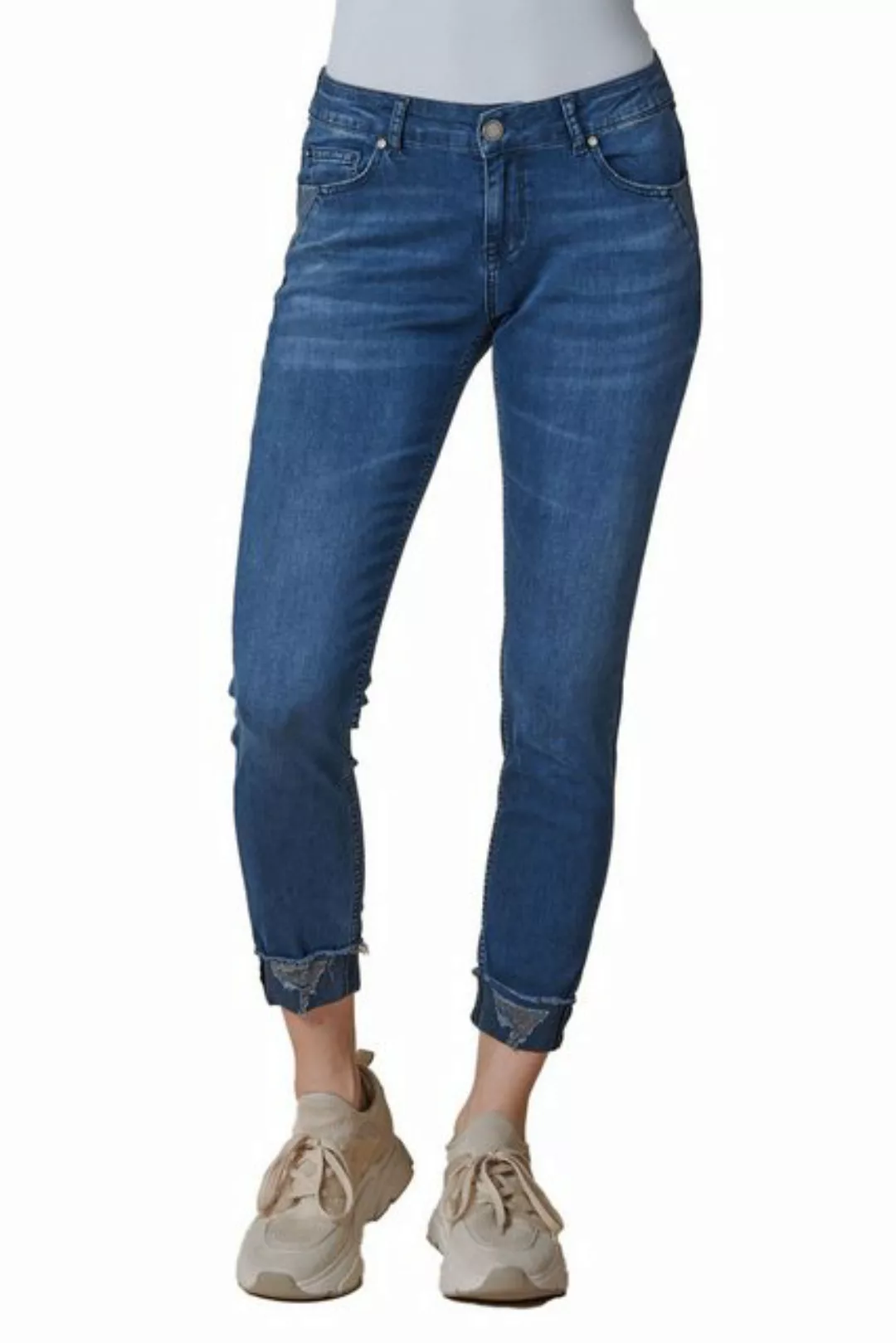 Zhrill Mom-Jeans Skinny Jeans ZHNOVA Blau angenehmer Tragekomfort günstig online kaufen