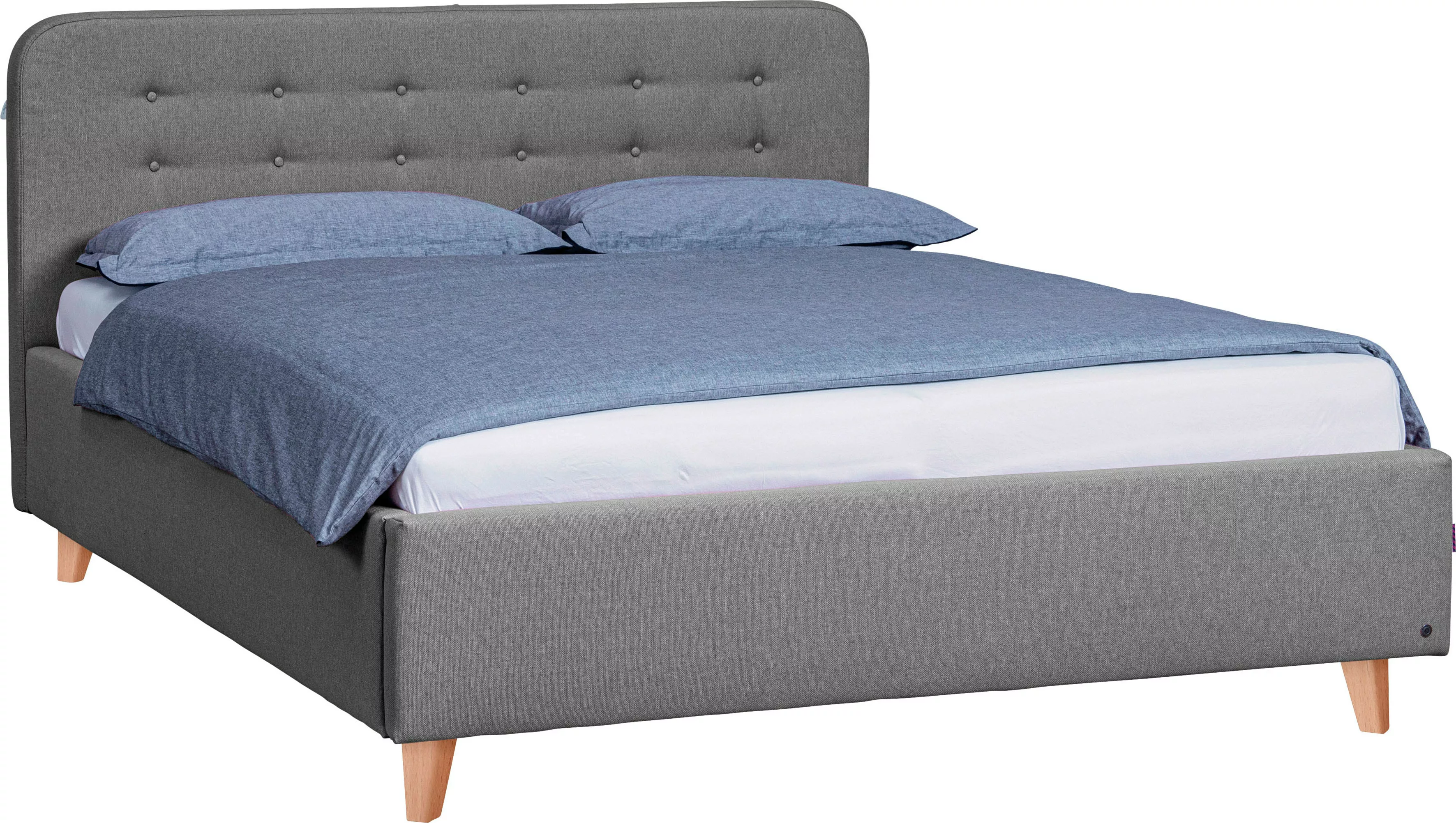 TOM TAILOR HOME Polsterbett "NORDIC BED", mit Knopfheftung im Kopfteil, Füß günstig online kaufen