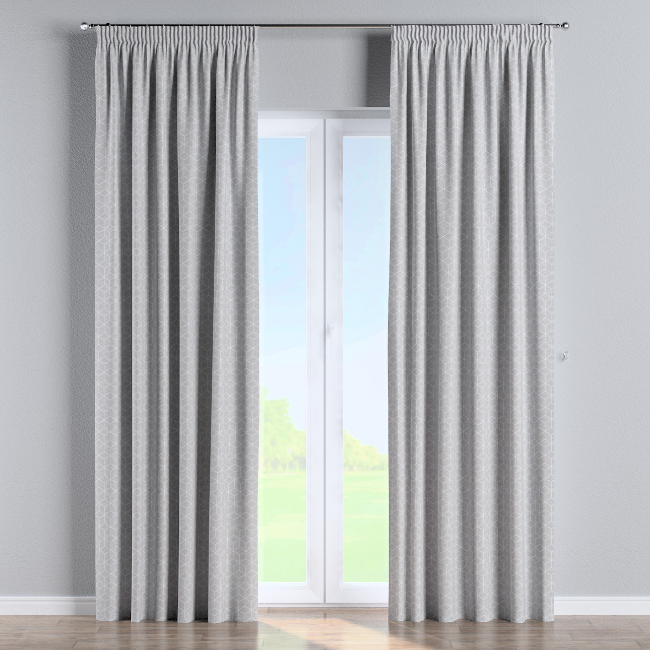 Vorhang mit Kräuselband, grau, Sunny (143-50) günstig online kaufen