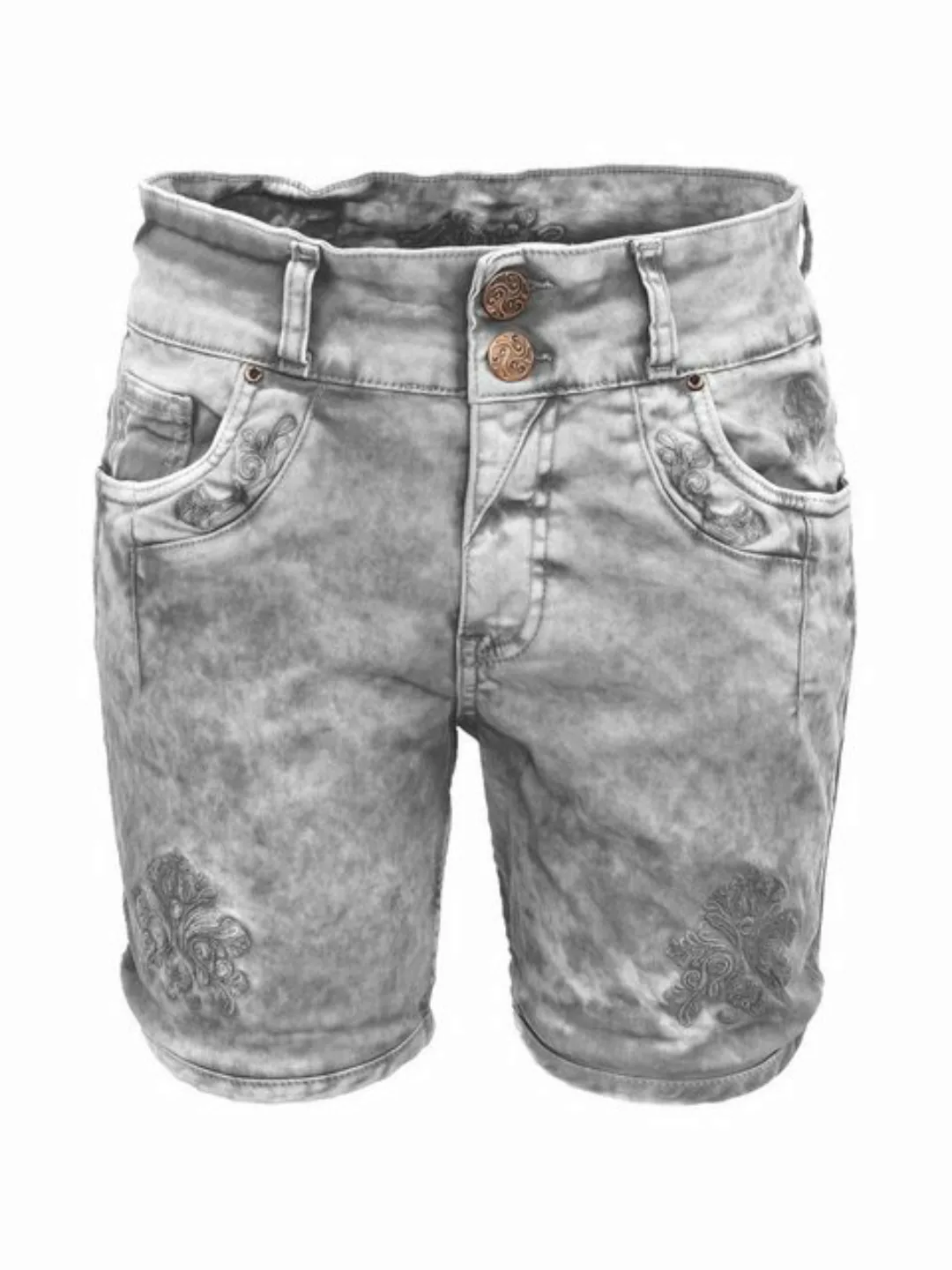 Hangowear Trachtenhose Jeansshort HENDRINA hellgrau günstig online kaufen