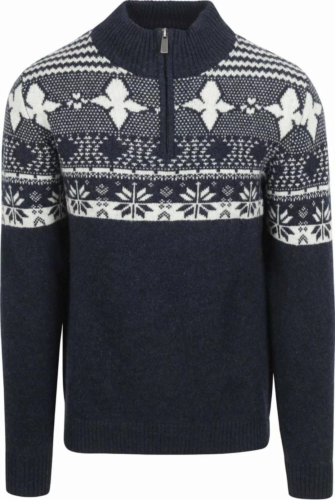 Suitable Odde Half Zip Pullover Wool Blend Navy - Größe XL günstig online kaufen