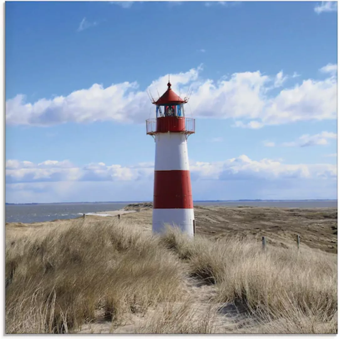 Artland Glasbild »Leuchtturm Sylt«, Gebäude, (1 St.), in verschiedenen Größ günstig online kaufen