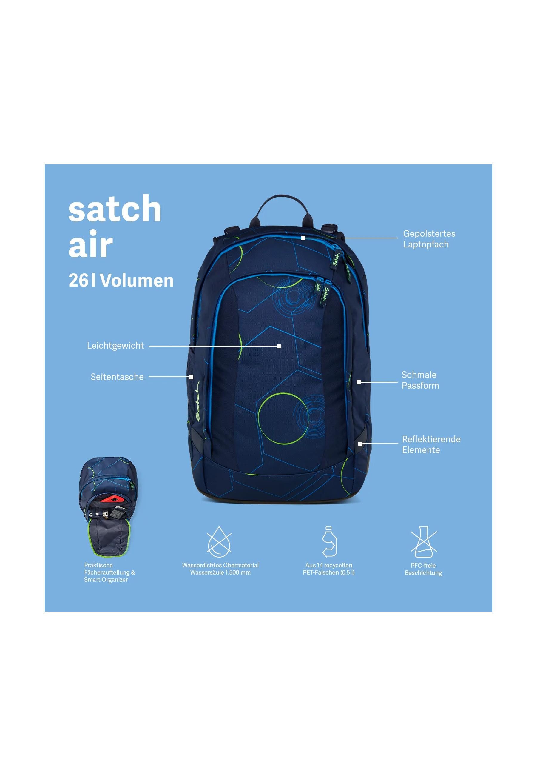 Satch Schulranzen Schulrucksack AIR Blackjack, Kollektion günstig online kaufen