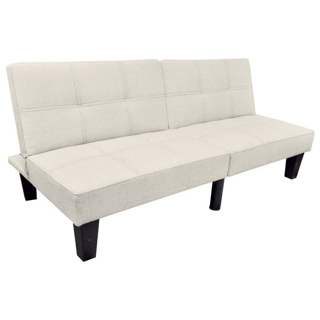 vidaXL Sofa Schlafsofa Verstellbar Beige günstig online kaufen