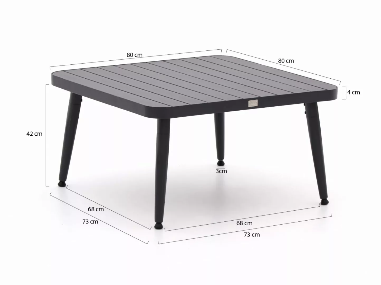 Apple Bee Fiji Loungetisch 80x80x42  cm günstig online kaufen