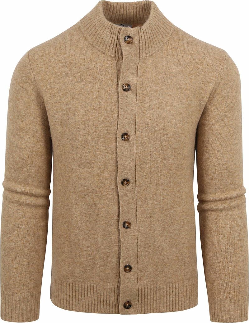 Suitable Modern-Fit Strickjacke Beige - Größe M günstig online kaufen