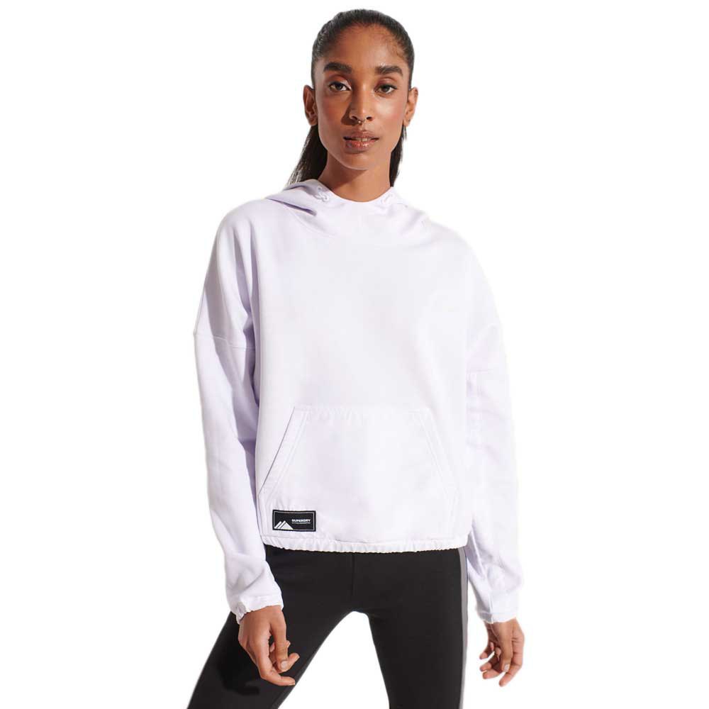 Superdry Mountain Tech Crop Hood Pullover XS Optic günstig online kaufen