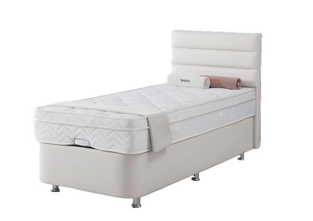 Xlmoebel Bett Einzelbett aus Metall in Beige für ein modernes Schlafzimmer günstig online kaufen