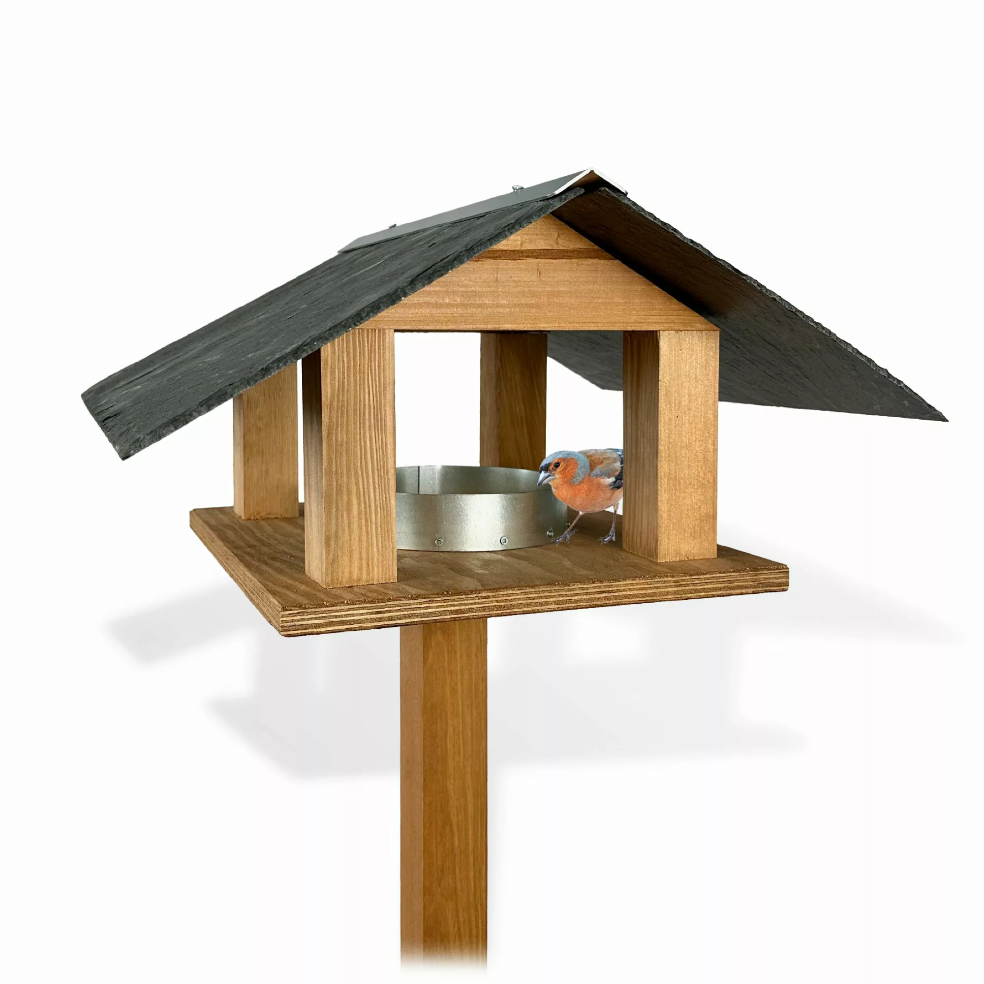 gartenetage Vogelhaus Elegantes Vogelhaus mit Schieferdach günstig online kaufen