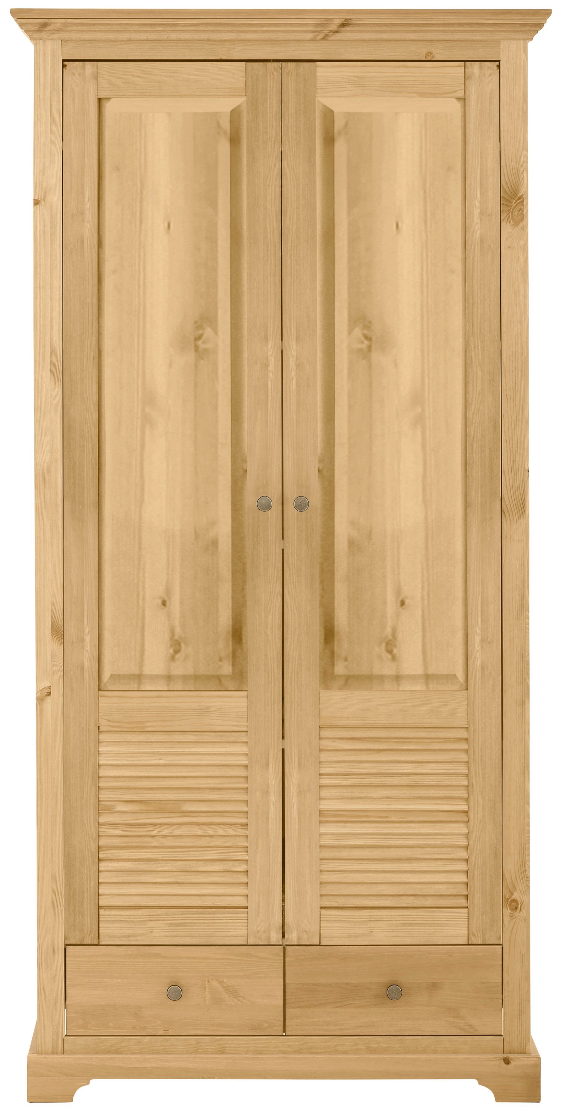 Home affaire Garderobenschrank "Ayanna", Breite 94 cm, 2-türig, aus massive günstig online kaufen