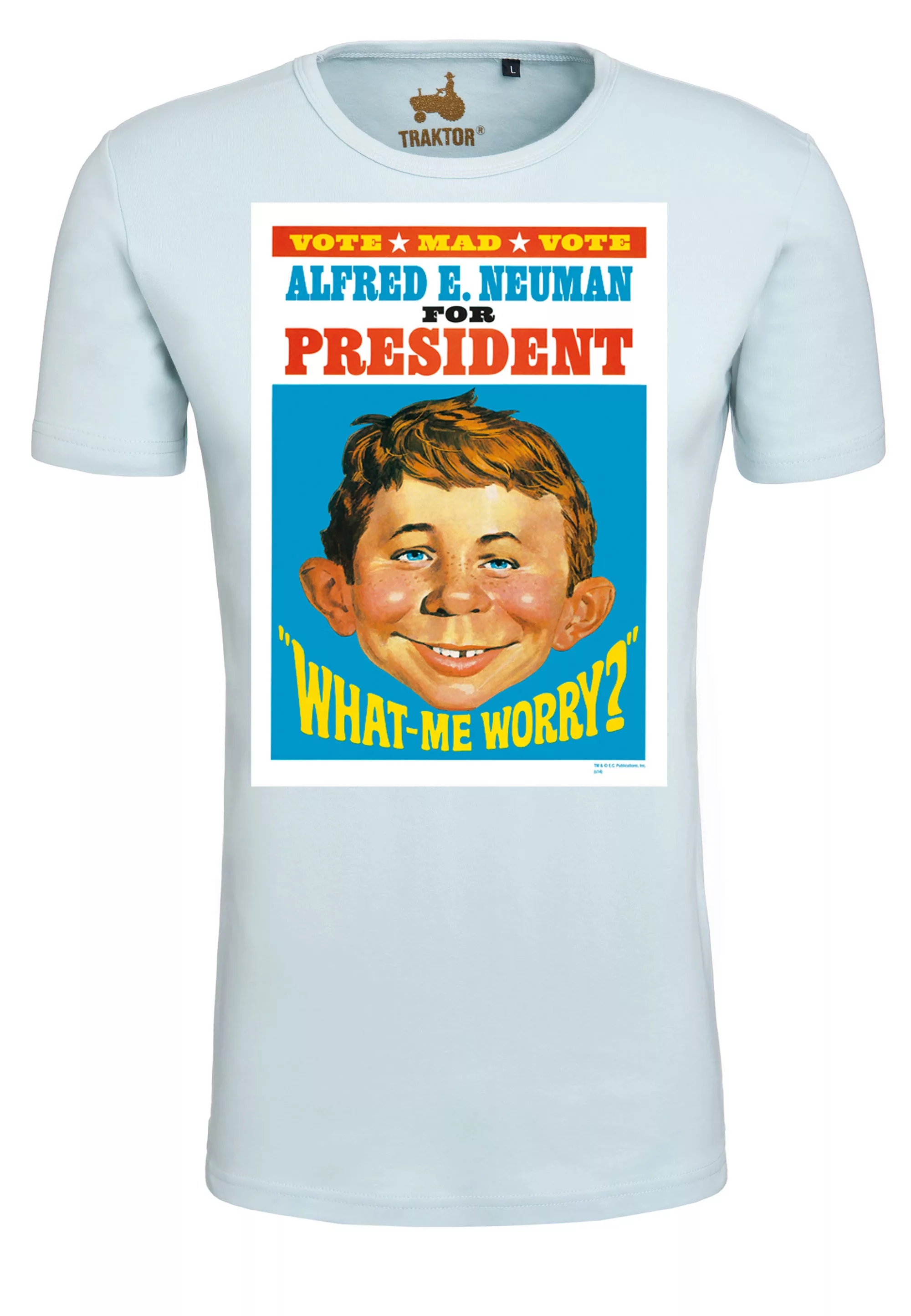 LOGOSHIRT T-Shirt "Mad - Alfred E. Neumann For President", mit coolem Print günstig online kaufen