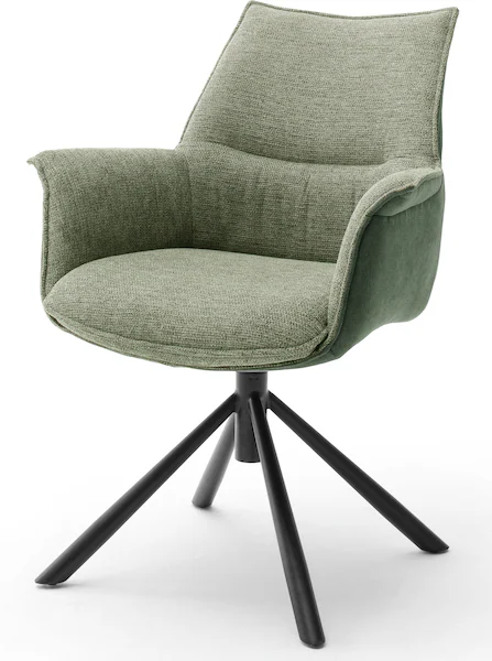 MCA furniture Esszimmerstuhl »KONYA«, Chenille, 2er-Set, 360° drehbar, Bela günstig online kaufen