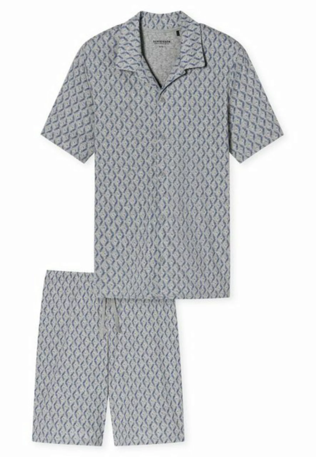 Schiesser Schlafhose Pyjama kurz, grau-mel. günstig online kaufen