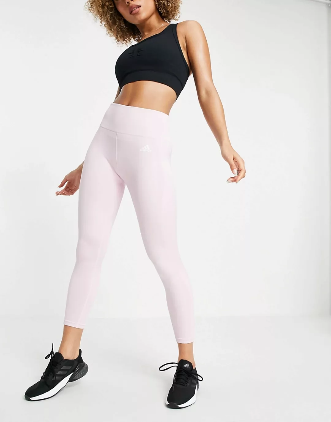 adidas – Yoga – Nahtlose 7/8-Leggings in Rosa günstig online kaufen