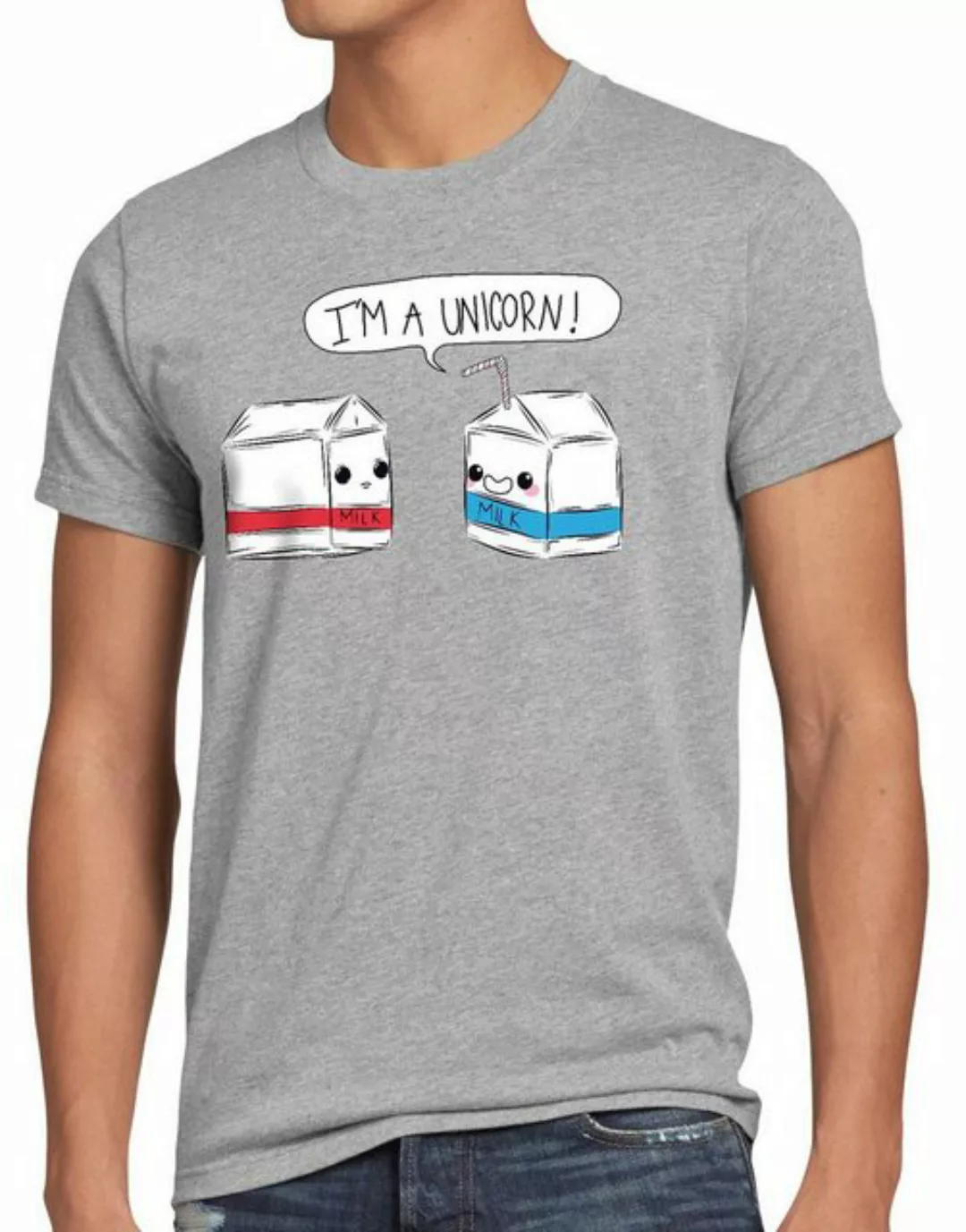 style3 Print-Shirt Herren T-Shirt I am a Unicorn Milk Einhorn Milch Funshir günstig online kaufen