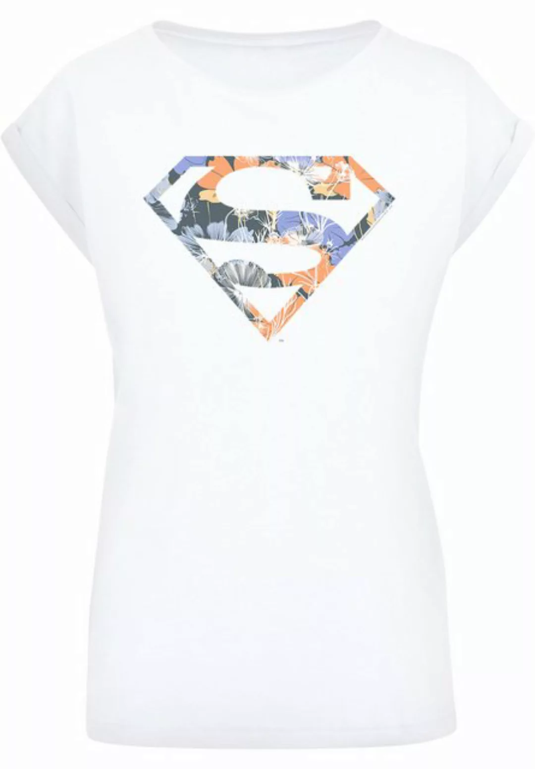 F4NT4STIC T-Shirt DC Comics Superman Floral Logo Superheld Print günstig online kaufen