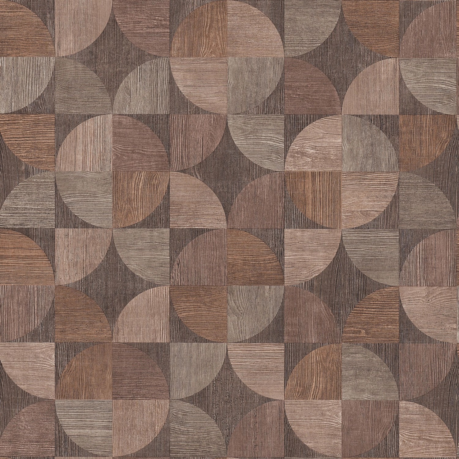 Bricoflor Braune Tapete Geometrisches Muster Retro Vliestapete Im 70er Jahr günstig online kaufen
