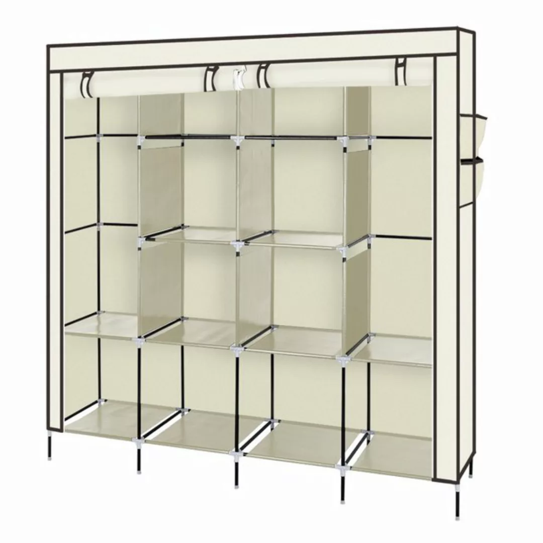 FCH Kleiderschrank Stoffschrank mit Kleiderstange faltbare, 169.5 x 44 x 16 günstig online kaufen