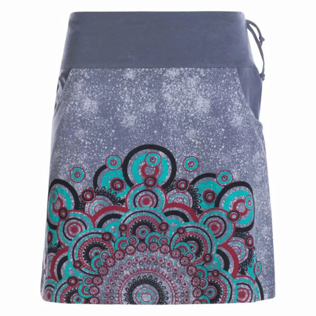 Vishes Minirock Kurzer Baumwoll-Rock Taschen-Rock Mini-Rock großes Mandala günstig online kaufen