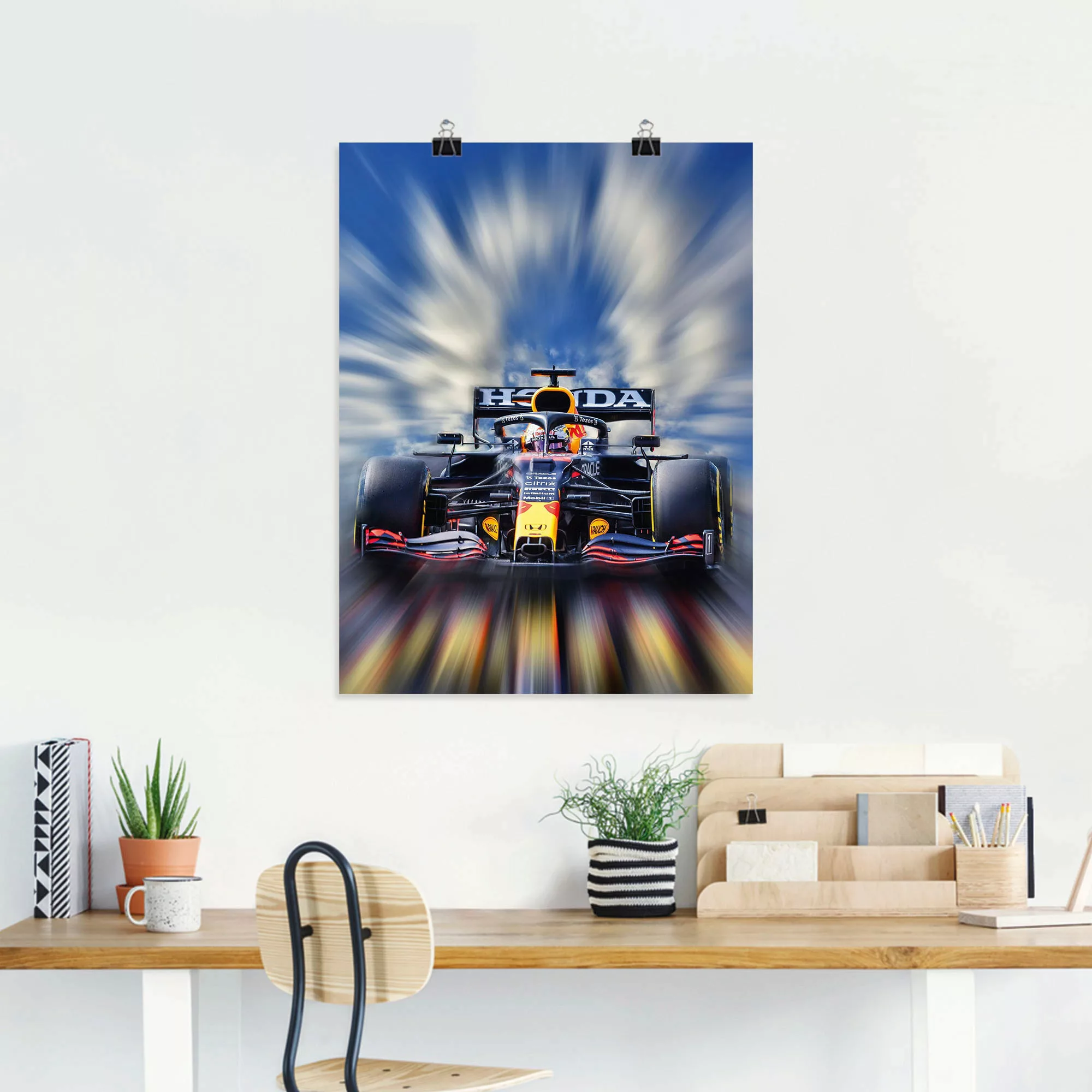 Artland Wandbild "Max Verstappen - Weltmeister der Formel1", Auto, (1 St.), günstig online kaufen