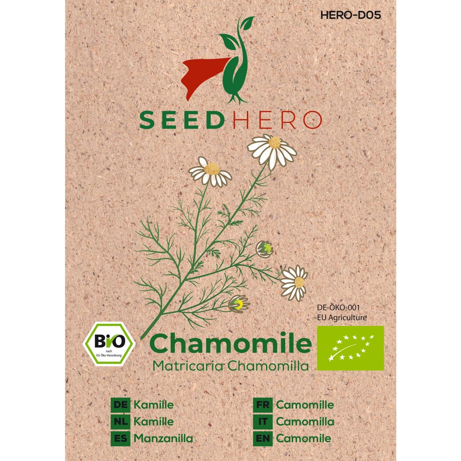 Seedhero BIO Kamille Chamomile Samen günstig online kaufen
