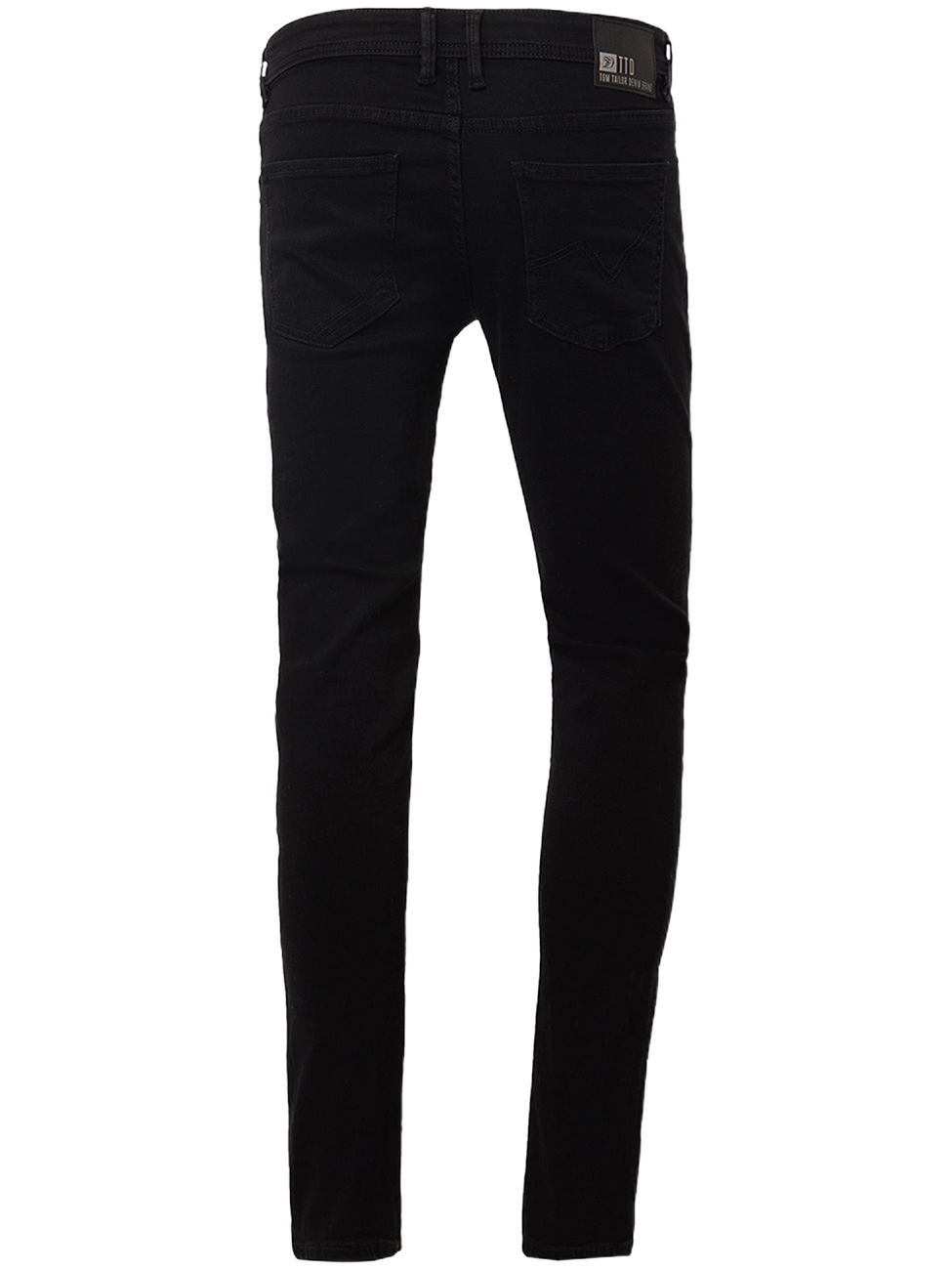 Tom Tailor Denim Herren Jeans Piers - Super Slim Fit - Schwarz - Black Deni günstig online kaufen