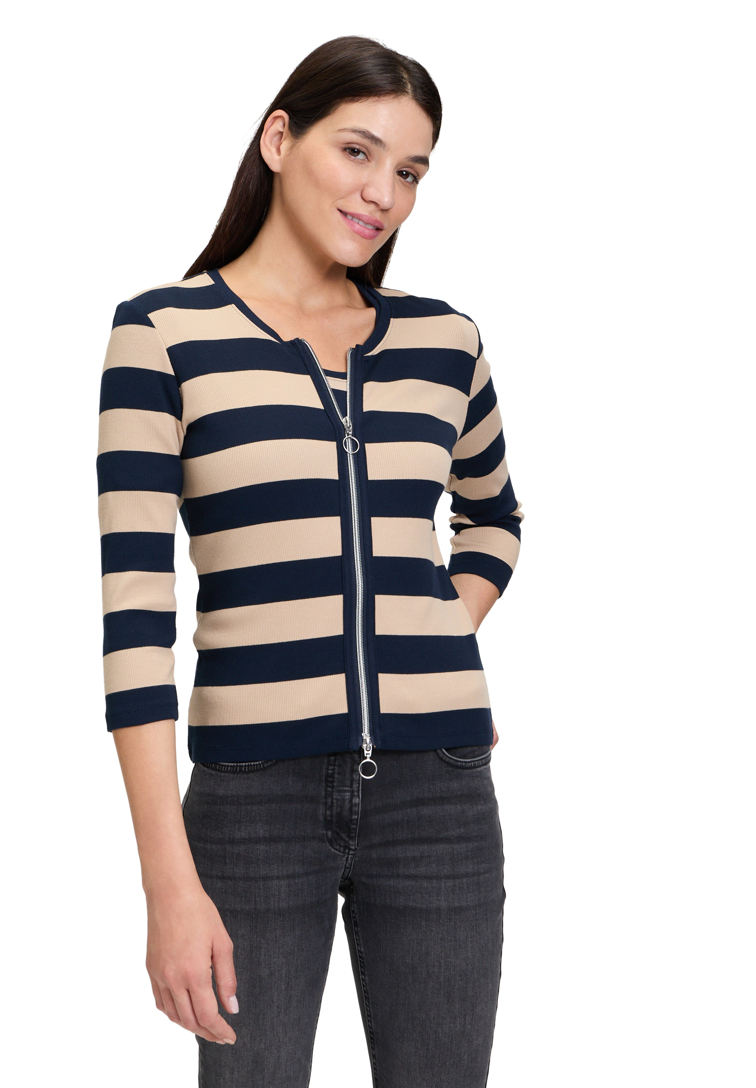 Betty Barclay Shirtjacke "Betty Barclay Shirtjacke mit Rippenstruktur", Mat günstig online kaufen