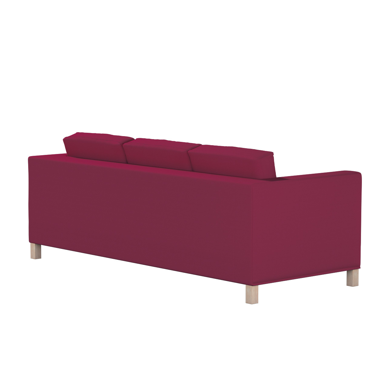 Bezug für Karlanda 3-Sitzer Sofa nicht ausklappbar, kurz, pflaume , Bezug f günstig online kaufen
