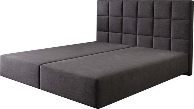 DELIFE Boxspringbett Dream-Fine, Mikrofaser Schwarz 180x200 cm günstig online kaufen