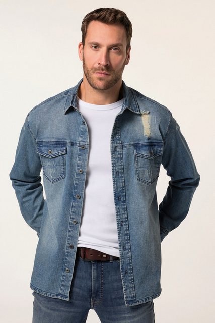 JP1880 Businesshemd JP 1880 Jeanshemd FLEXNAMIC® Denim Langarm günstig online kaufen