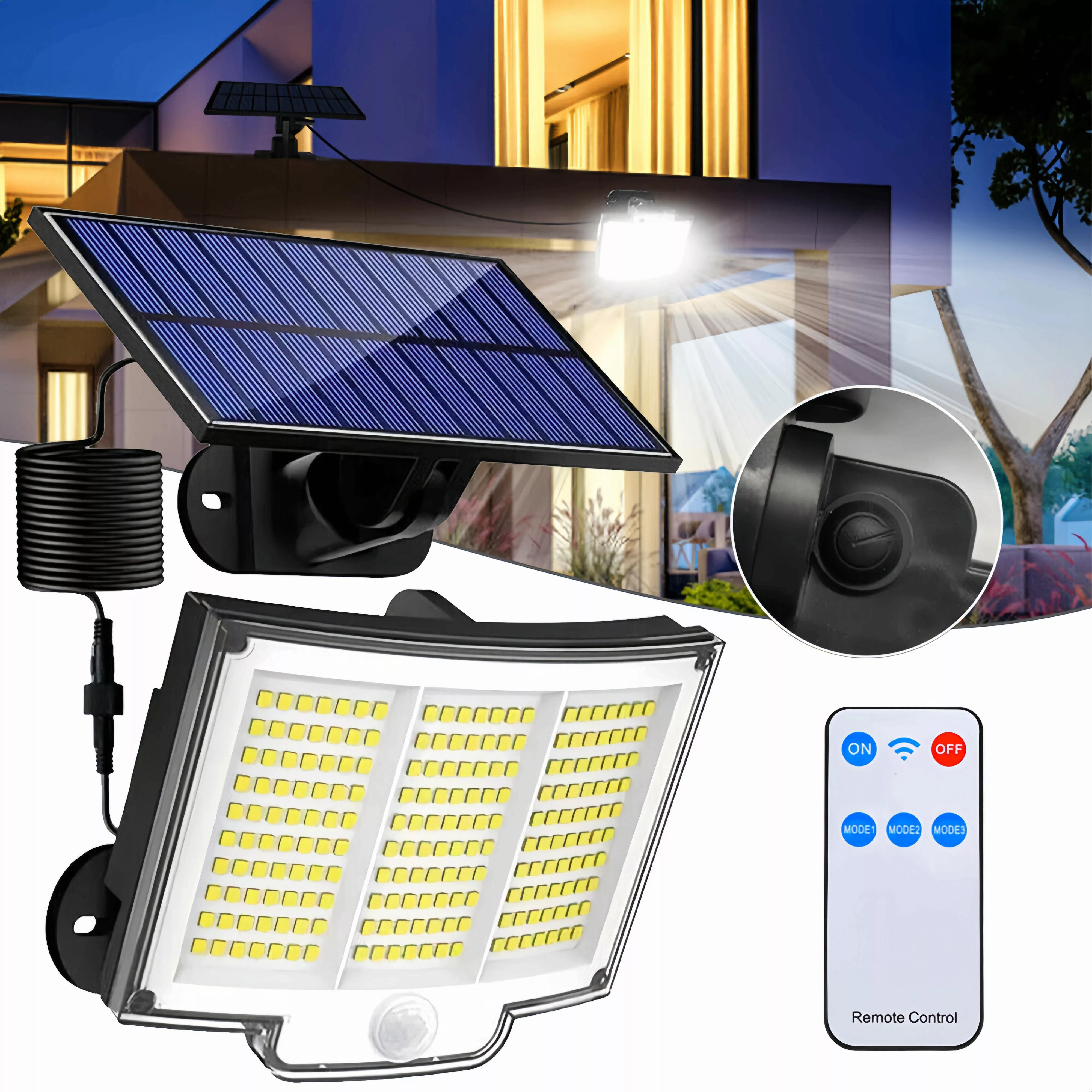 BlingBin LED Außen-Wandleuchte Solarleuchten 210 LEDs günstig online kaufen