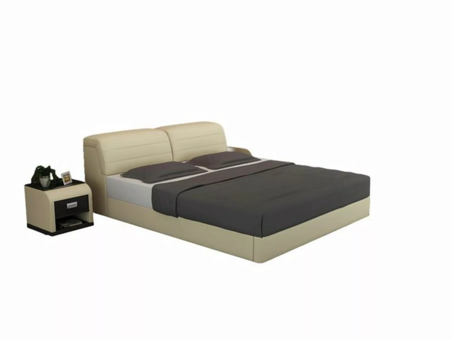 Xlmoebel Bett Wasserbett Hotel Doppelbett Set mit Lederpolsterung LB8827 (W günstig online kaufen