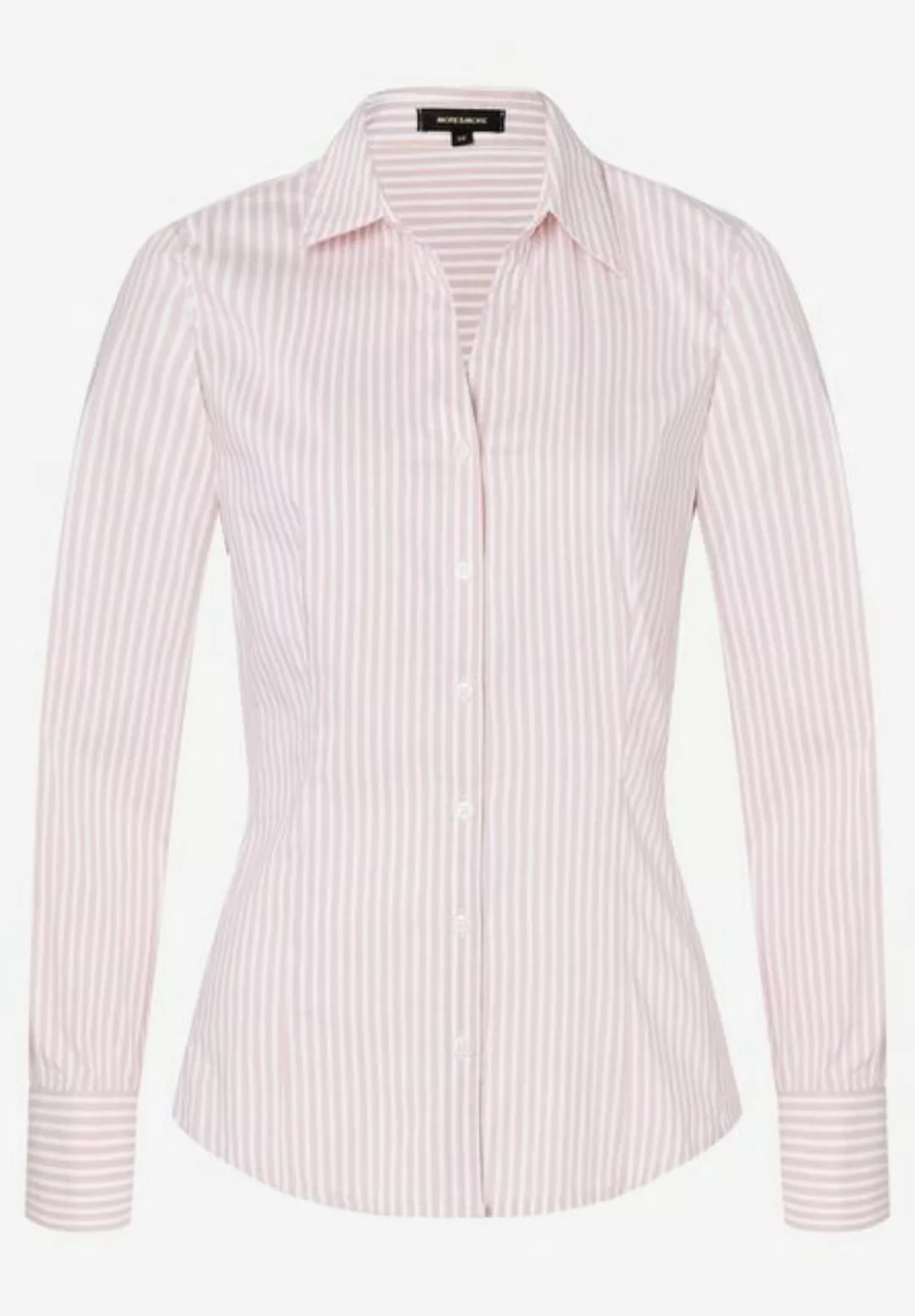 Hemdbluse mit Streifen, rosa/weiß, Frühjahrs-Kollektion günstig online kaufen