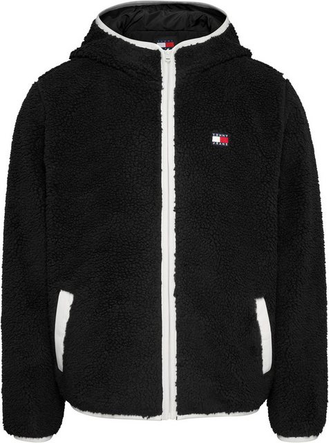 Tommy Jeans Plüschjacke TJM REG BADGE TEDDY ZIP TRU EXT mit Logopatch, leic günstig online kaufen