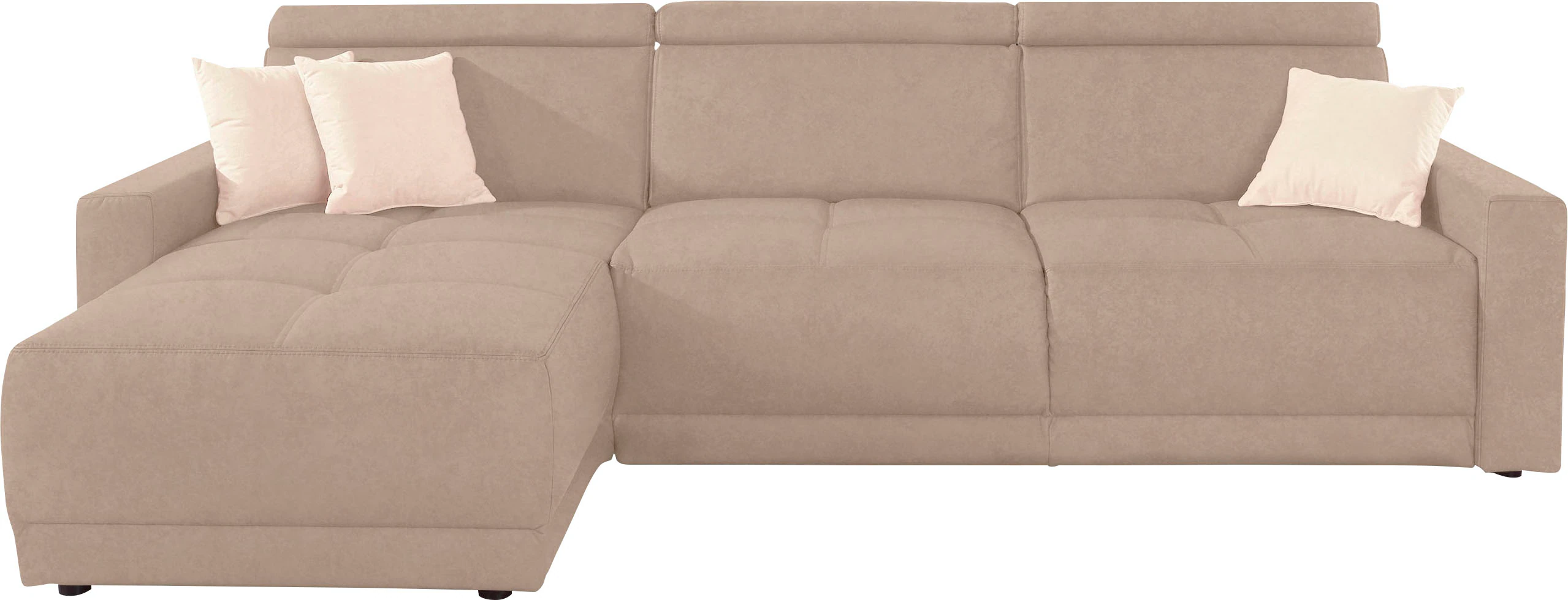 DOMO collection Ecksofa "Ava mit moderner Sitzheftung & toller Doppelnaht, günstig online kaufen