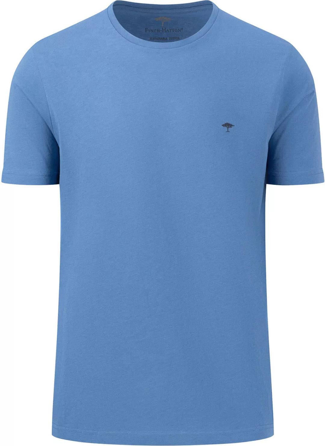 FYNCH-HATTON T-Shirt, mit Rundhals und Logo-Stickerei günstig online kaufen