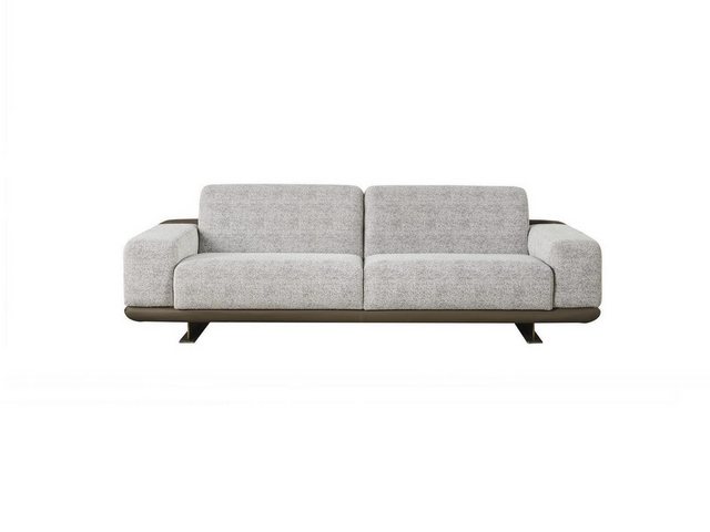 JVmoebel 3-Sitzer Dreisitzer Sofa 3 Sitzer Polstersofa Grau Stoff Polyester günstig online kaufen