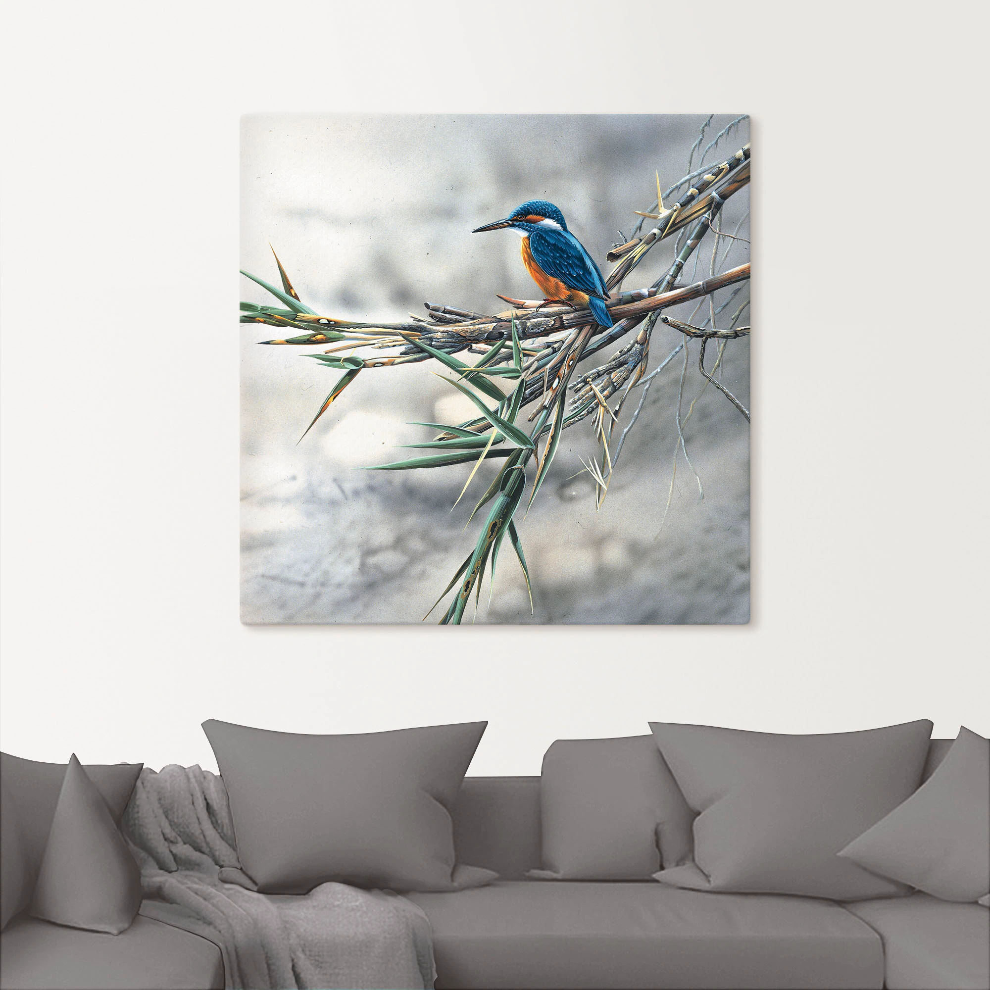 Artland Wandbild »Eisvogel I«, Vögel, (1 St.), als Leinwandbild, Poster, Wa günstig online kaufen