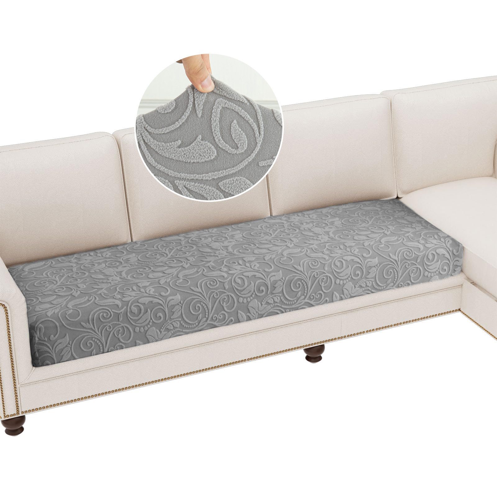 BTTO Sofahusse Stretch Floral Sofa Sitzkissenbezug günstig online kaufen